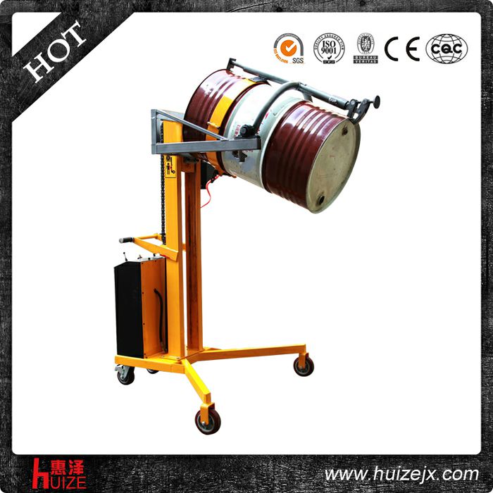 半電動(dòng)油桶車(chē)（直角腿，夾鐵桶翻轉）