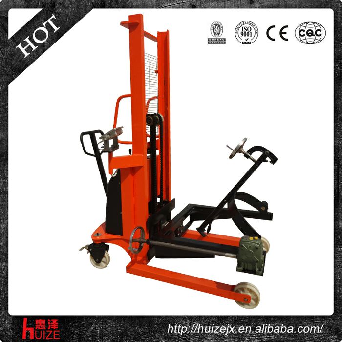 半電動(dòng)稱(chēng)重油桶車(chē)（夾鐵桶，手搖翻轉）